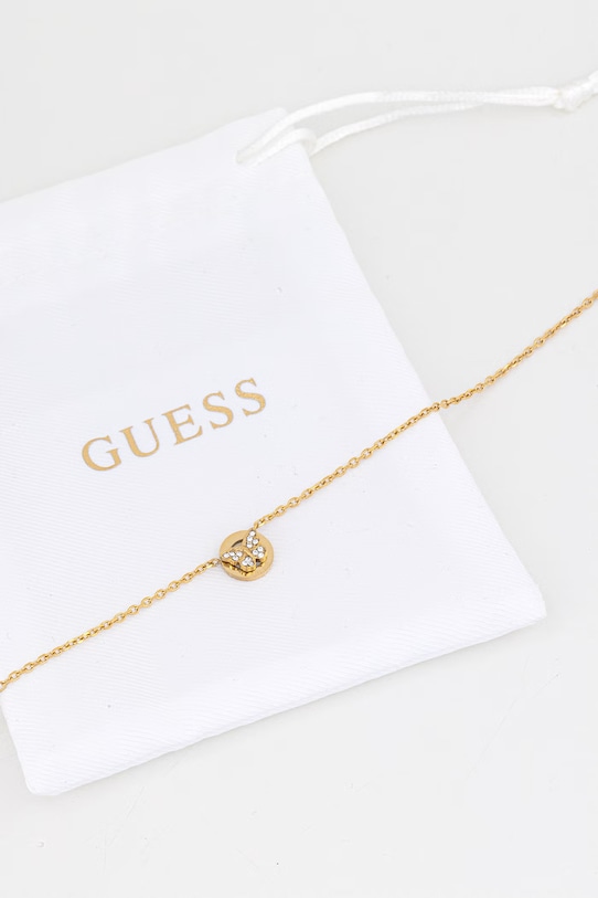 Akcesoria Guess naszyjnik damski ze stali nierdzewnej BORBOLETA JUBN06.134JW złoty