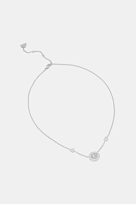 Guess naszyjnik damski ze stali nierdzewnej G TALISMAN srebrny JUBN06.207JW