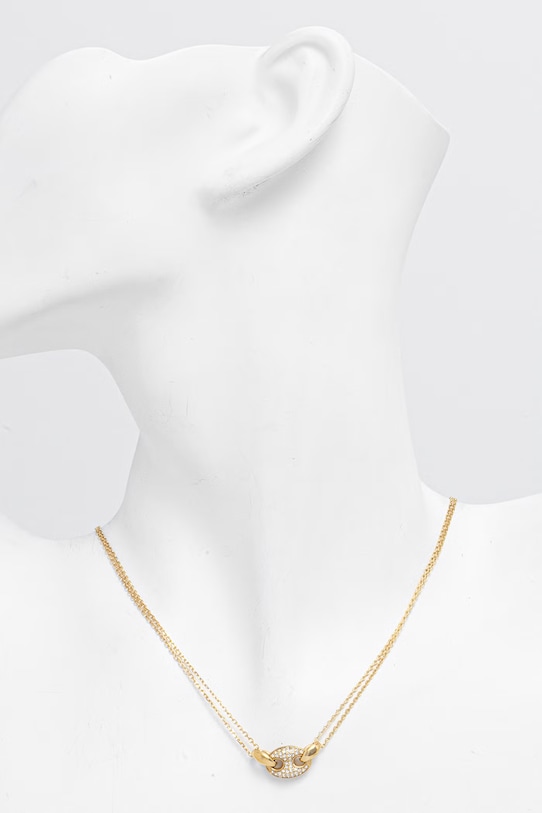 Guess naszyjnik damski ze stali nierdzewnej MARINA JUBN06.220JW złoty SS26