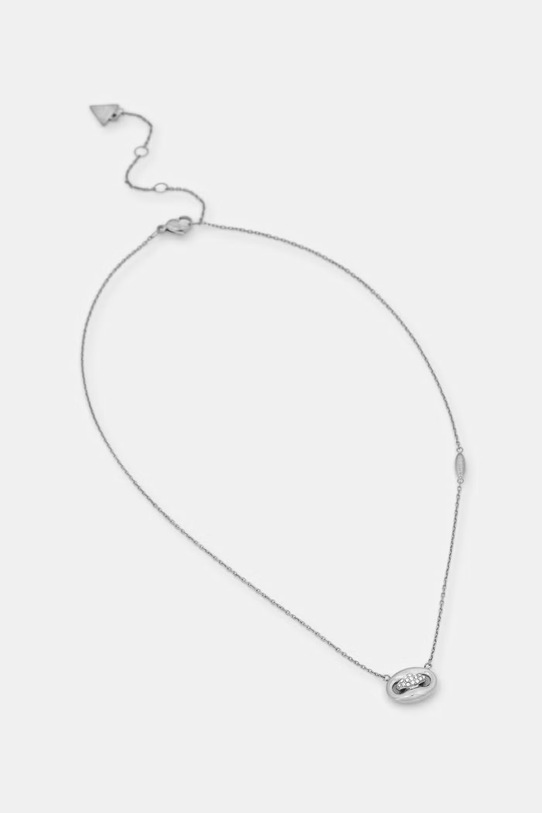 Guess naszyjnik damski ze stali nierdzewnej MARINA srebrny JUBN06.223JW