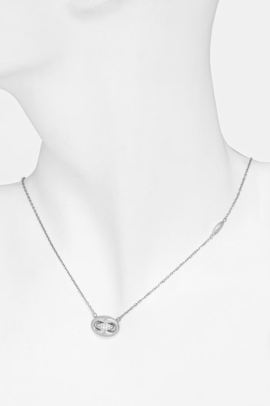 Akcesoria Guess naszyjnik damski ze stali nierdzewnej MARINA JUBN06.223JW srebrny