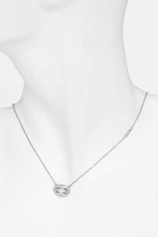 Akcesoria Guess naszyjnik damski ze stali nierdzewnej MARINA JUBN06.223JW srebrny