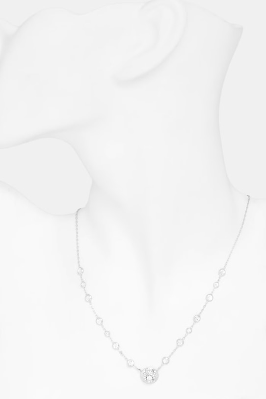 Guess naszyjnik damski ze stali nierdzewnej SPARKS srebrny JUBN06.283JW