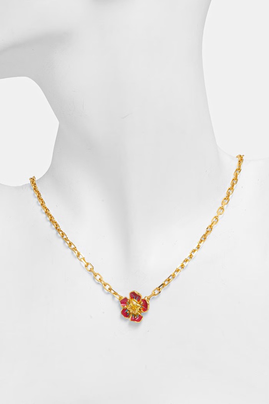 Akcesoria Guess naszyjnik damski FLORIS JUBN06.107JW złoty