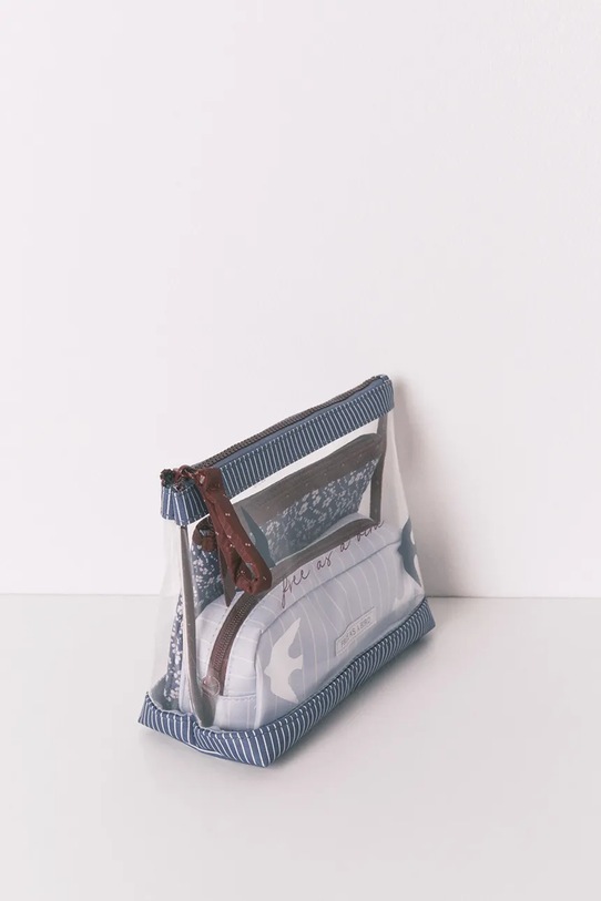 Akcesoria women'secret kosmetyczka 3-pack 4843025 niebieski