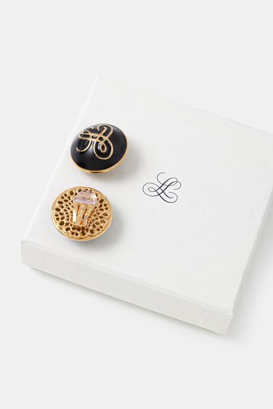 Akcesoria Luisa Spagnoli klipsy Niauli 543021 czarny