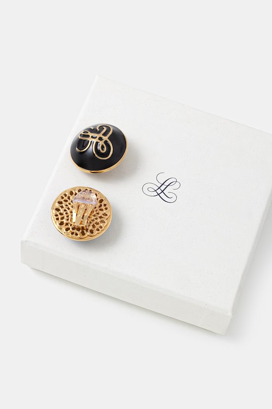 Akcesoria Luisa Spagnoli klipsy Niauli 543021 czarny