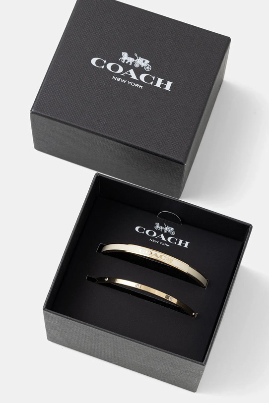 Akcesoria Coach komplet bransoletek 2-pack 37463839GLD100 złoty