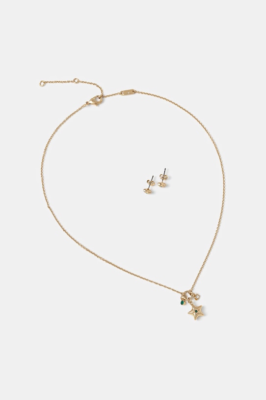 Coach naszyjnik i kolczyki Gift Box złoty 37560709GLD300