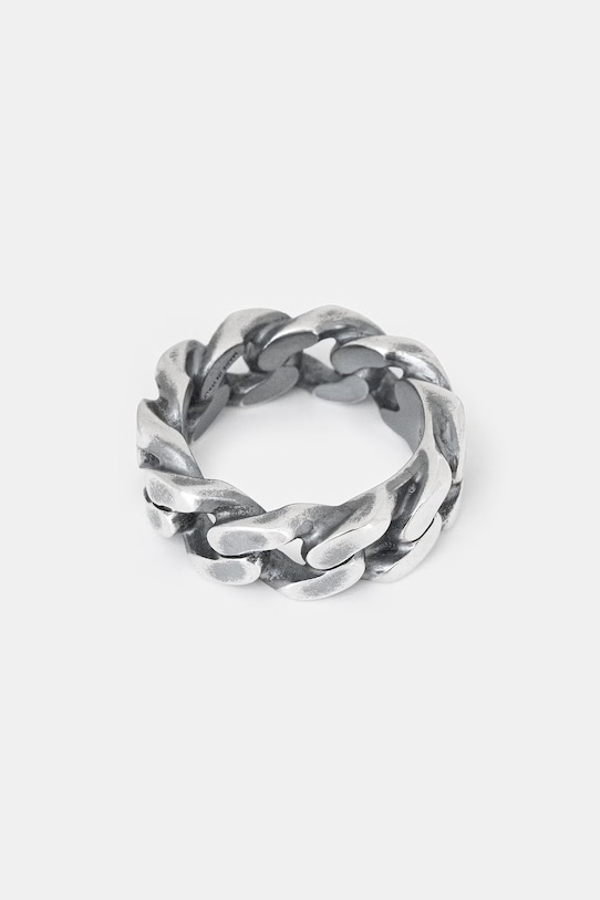 MM6 Maison Margiela pierścionek damski SM6UQ0111.P8884.954 srebrny SS26