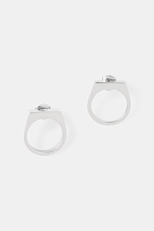 MM6 Maison Margiela kolczyki SM6VG0102.P8859.951 srebrny SS26