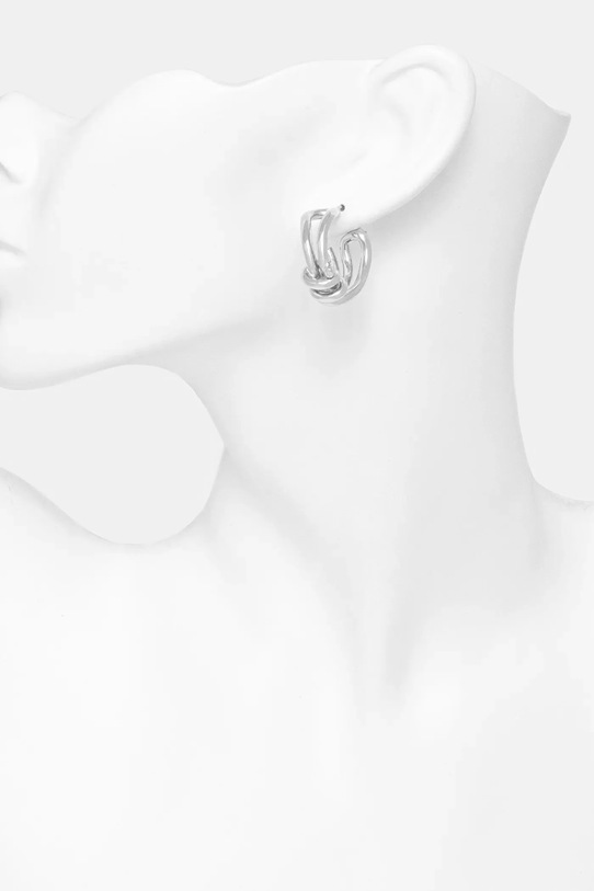 MM6 Maison Margiela kolczyki srebrny SM6VG0107.P8858.951