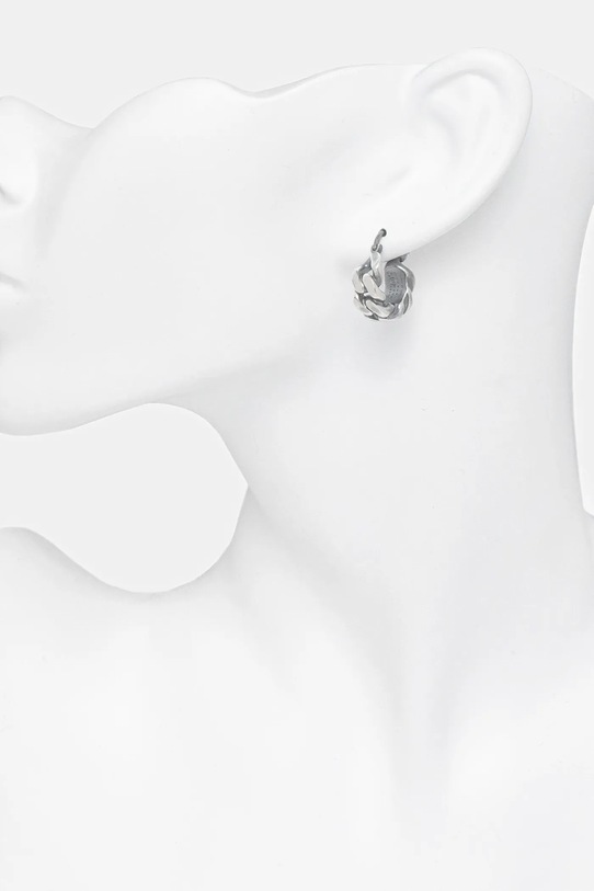 MM6 Maison Margiela kolczyki SM6VG0115.P8884.954 srebrny