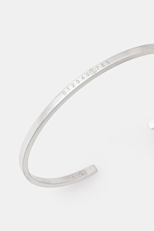 MM6 Maison Margiela bransoletka SM7UY0054.SV0310.968 srebrny SS26