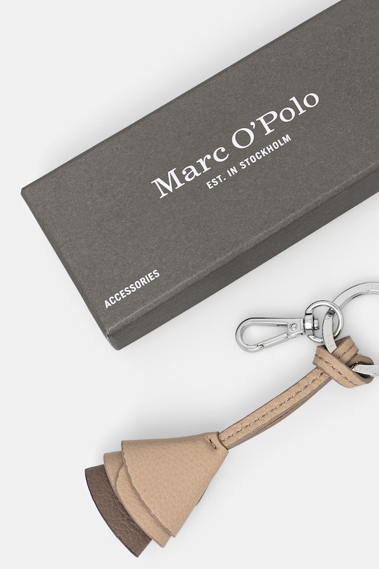 Akcesoria Marc O'Polo brelok damski skórzany 5000010947 beżowy