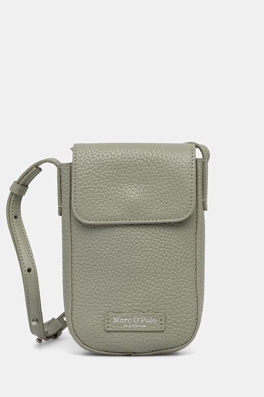 Marc O'Polo pokrowiec na telefon damski skórzany zielony 5000010962