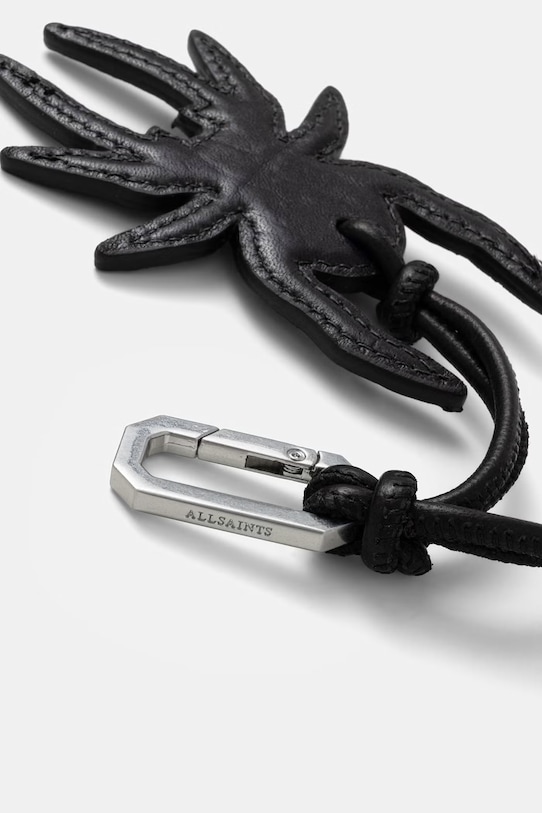 AllSaints brelok skórzany SPIDER W124XE czarny SS26