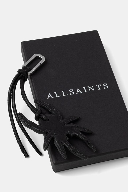 Akcesoria AllSaints brelok skórzany SPIDER W124XE czarny