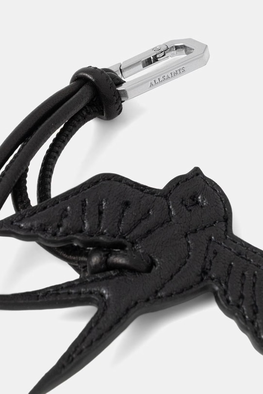 AllSaints brelok skórzany SWALLOW W127XE czarny SS26