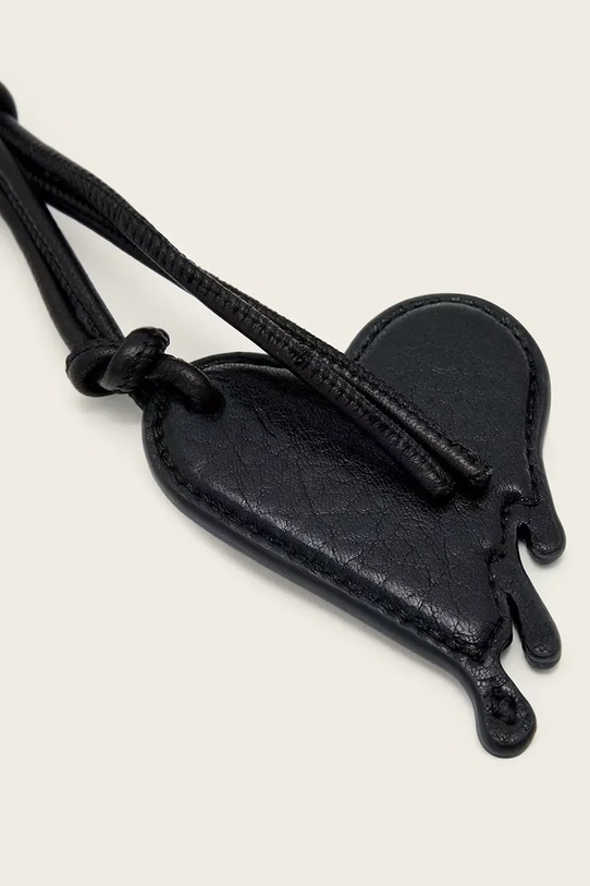 Kiegészítők AllSaints bőr kulcstartó DRIP W128XE fekete