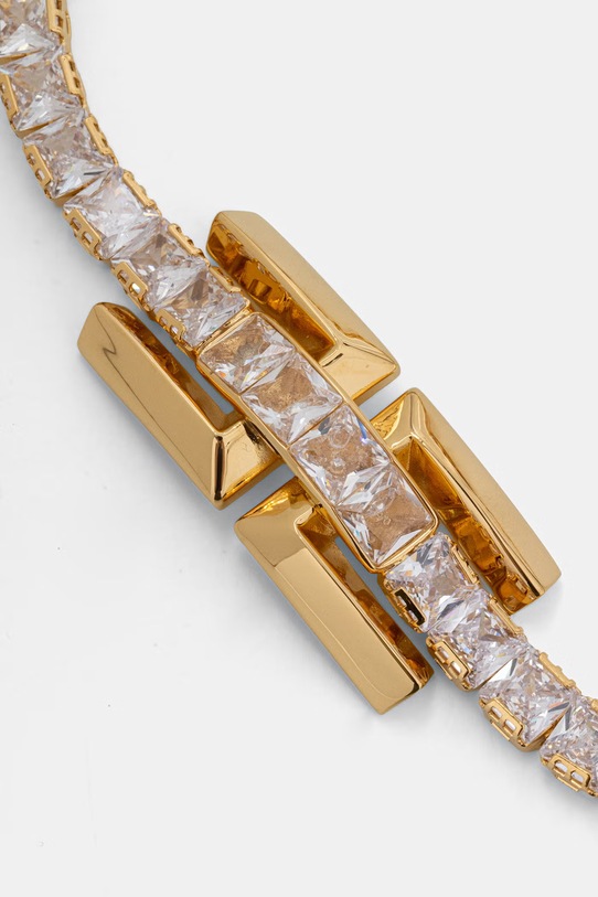 Elisabetta Franchi Choker damski metalowy CO64D62E2 złoty SS26