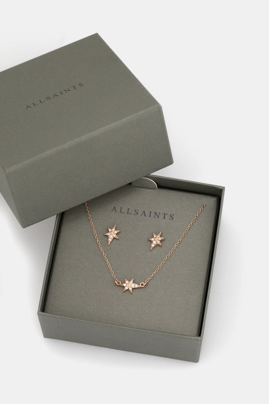 AllSaints naszyjnik i kolczyki 37549278CB222 złoty