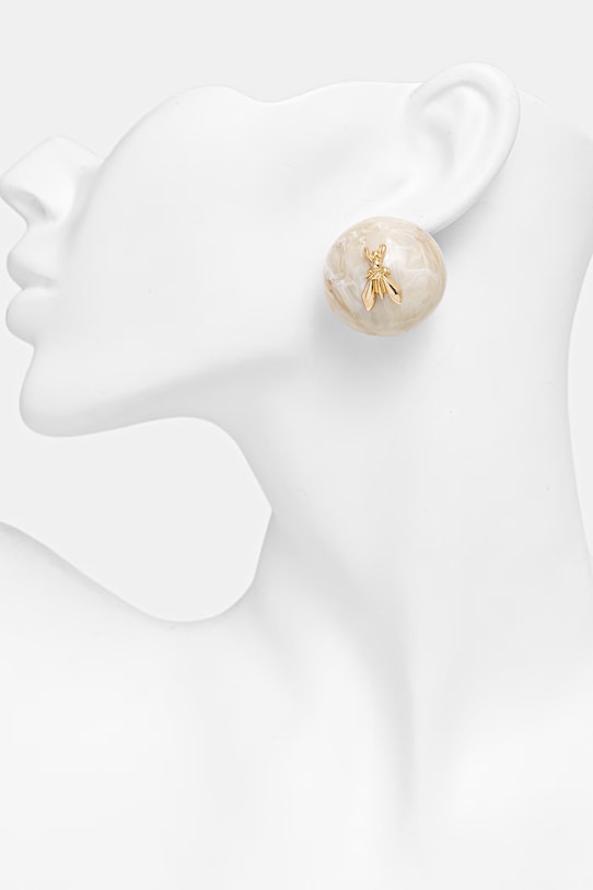 Patrizia Pepe kolczyki damskie beżowy 2J2605.M096