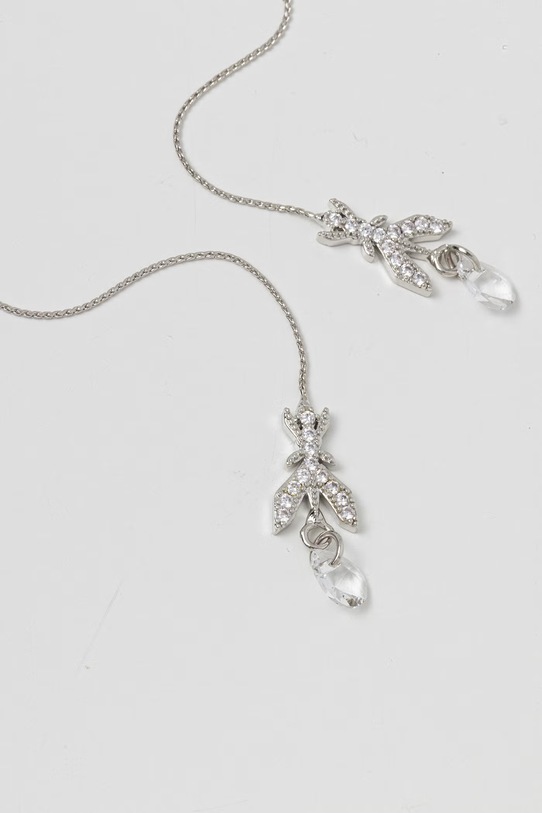 Patrizia Pepe kolczyki damskie metalowe z cyrkonią 2J2619.M093 srebrny SS26