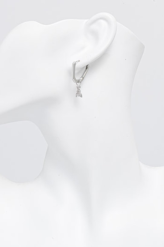 Akcesoria Patrizia Pepe kolczyki damskie metalowe z cyrkonią 2J2640.M085 srebrny