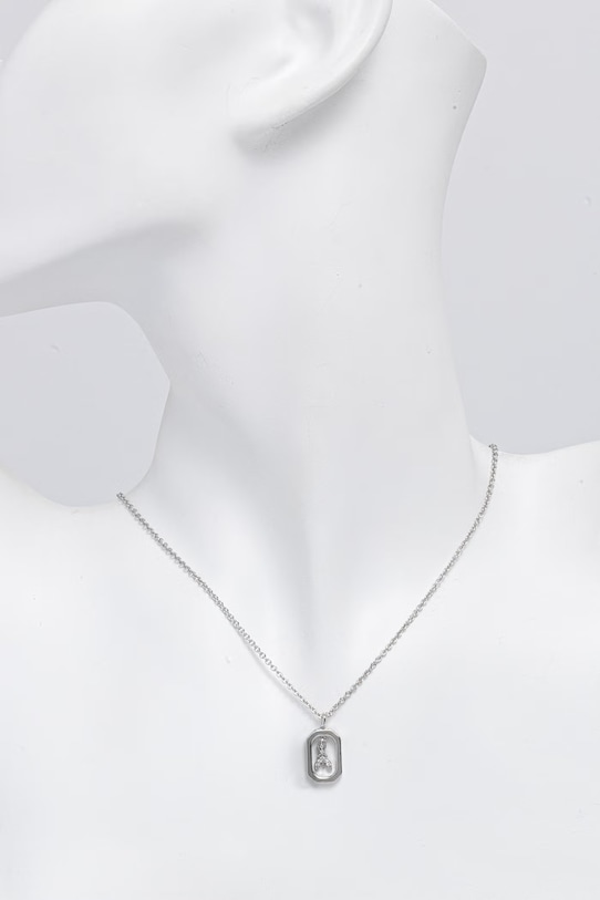 Patrizia Pepe naszyjnik z zawieszką damski metalowy z cyrkonią 2J2641.M085 srebrny SS26