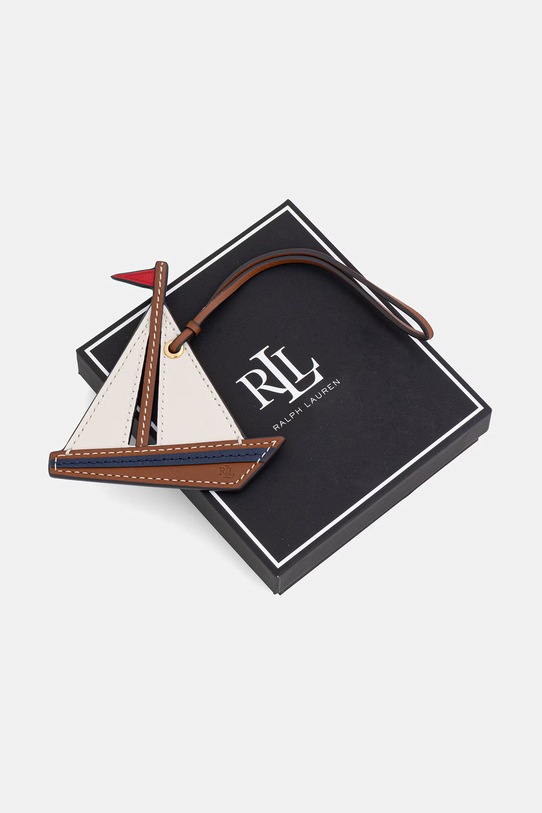 Doplnky Lauren Ralph Lauren dámsky kožený prívesok 432P09310 hnedá