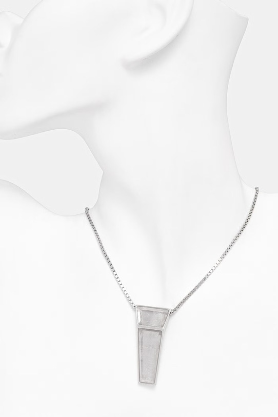 Akcesoria Rick Owens DRKSHDW naszyjnik Crystal Trunk RJ0000027.MMTES2 srebrny