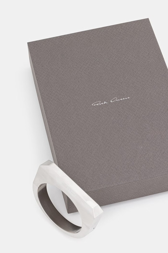 Rick Owens DRKSHDW bransoletka Beveled srebrny RJ0000058.MMA