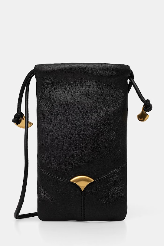 Sessun pokrowiec damski skórzany czarny 25603000