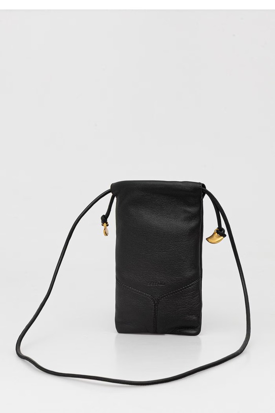 Sessun pokrowiec damski skórzany czarny 25603000