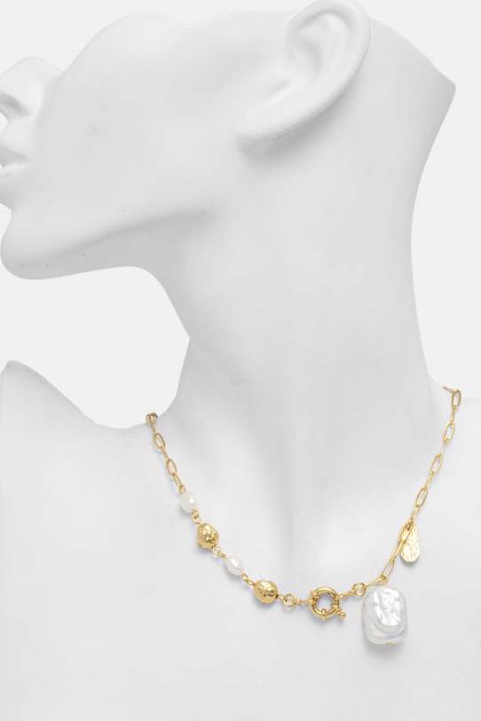 Sessun naszyjnik pozłacany złoty 25204017