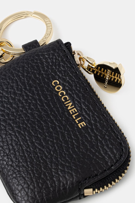 Coccinelle brelok skórzany E2.TBM.41.01.01 czarny SS26