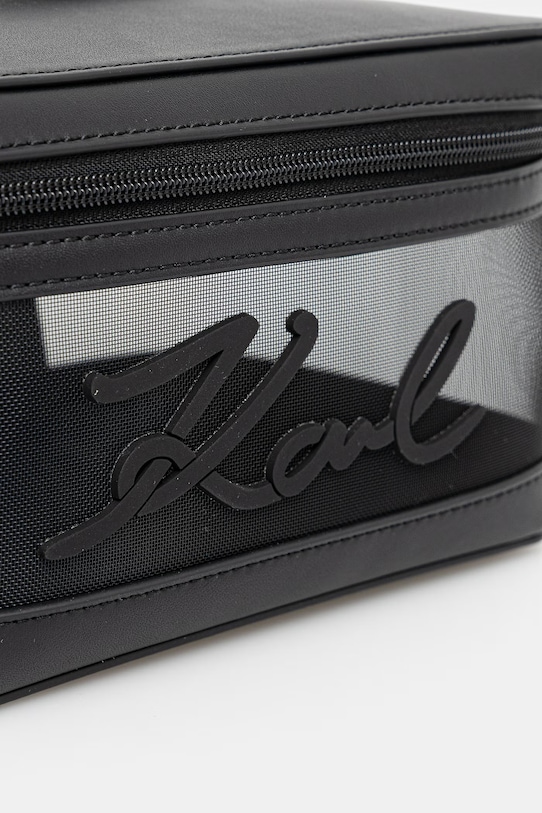 Akcesoria Karl Lagerfeld kosmetyczka damska K/SIGNATURE B2W46077 czarny