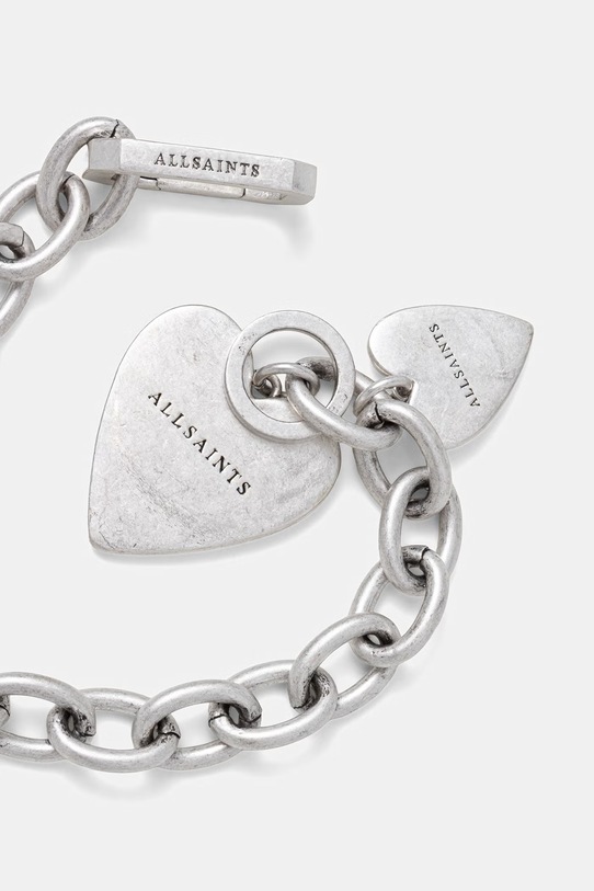 AllSaints bransoletka damska metalowa 37569351SLV041 srebrny SS26