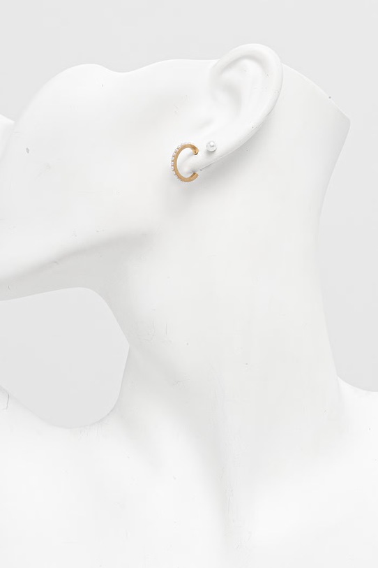 AllSaints kolczyki damskie metalowe 2-pack 37570107BRS126 złoty SS26