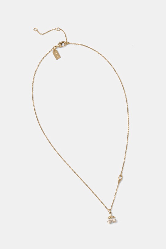 Coach naszyjnik damski metalowy z kryształem złoty 37557552GLD110