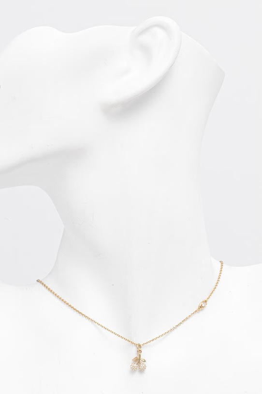 Akcesoria Coach naszyjnik damski metalowy z kryształem 37557552GLD110 złoty