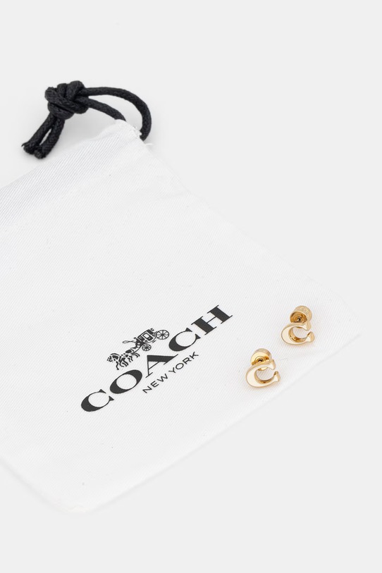 Coach kolczyki złoty 37571173GLD100