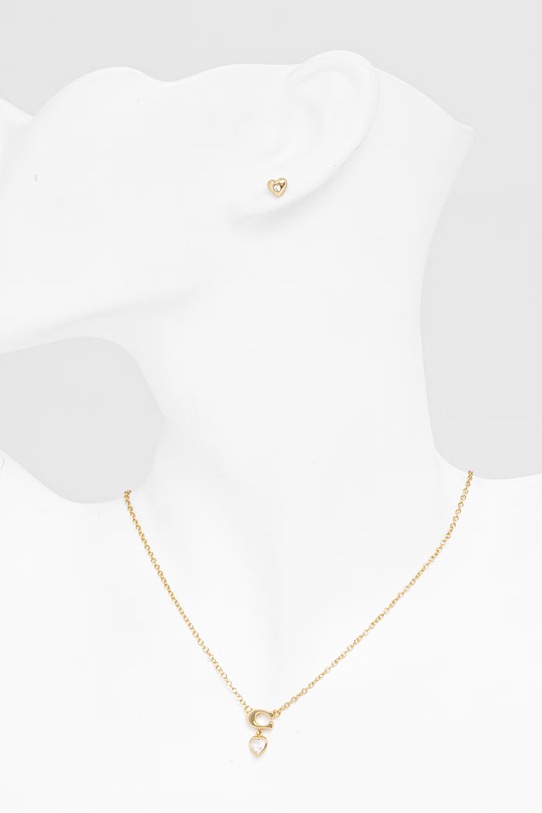 Coach naszyjnik i kolczyki 37571285GLD110 złoty