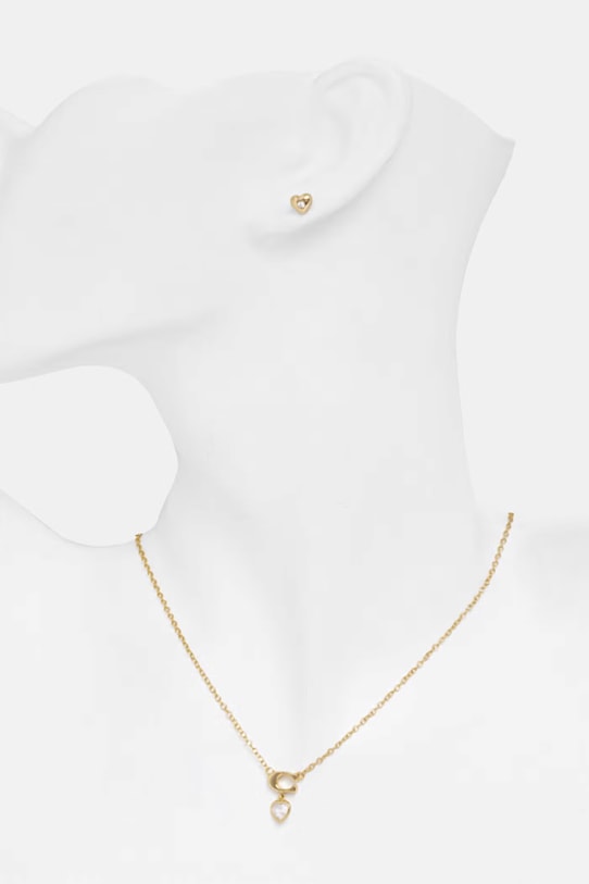 Náušnice a náhrdelník Coach 37571285GLD110 zlatá