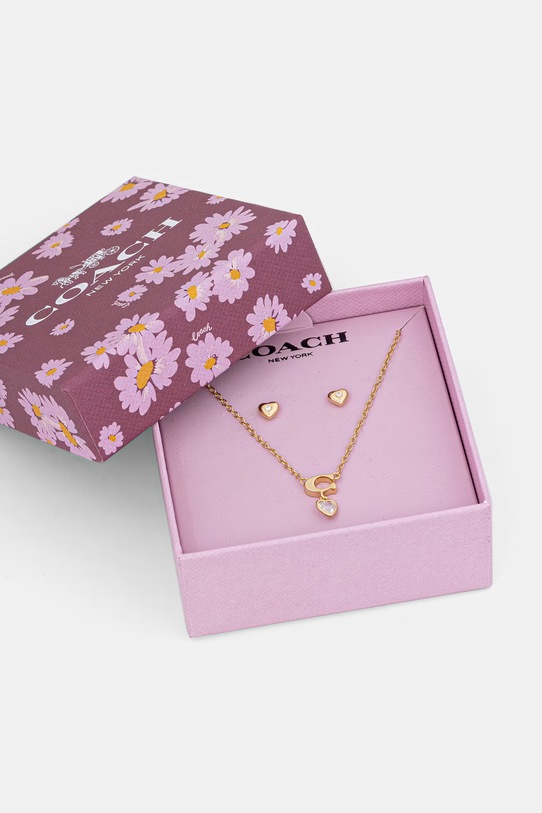 Coach naszyjnik i kolczyki 37571285GLD110