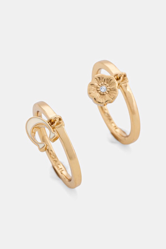 Coach pierścionek damski 2-pack złoty 37572188GLD100