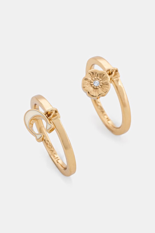 Coach pierścionek damski 2-pack złoty 37572188GLD100