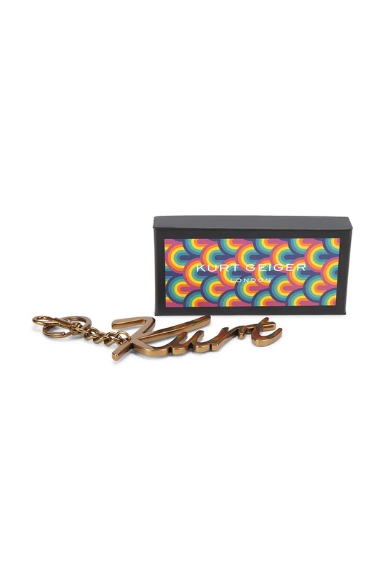 Akcesoria Kurt Geiger London brelok damski Kurt Metal Keyring 5585261999 złoty