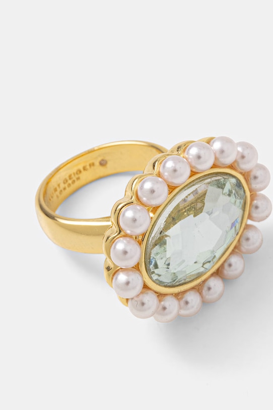 Kurt Geiger London pierścionek damski metalowy 5624075429 złoty SS26